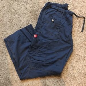 Gently used navy blue Dickies Scrub pant